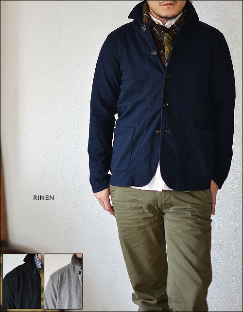  ◯2012年春の新入荷◯RINEN [リネン] 10/1オーガニック天竺TOP杢カバーオール [16224]MEN\'S_f0051306_17713.jpg