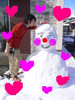 雪だるまさん _e0148776_1429273.jpg