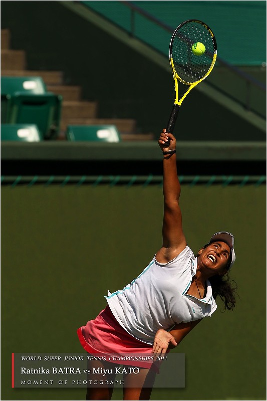 世界スーパージュニアテニス２０１１ ： Ratnika BATRA　vs　 Miyu KATO_b0170881_03337.jpg