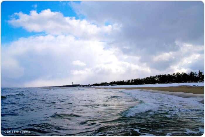 雪の浜　Snowy seashore_e0082860_21491982.jpg