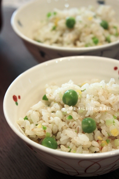 春を待てずに うすいえんどうの豆ご飯 スパイスと薬膳と