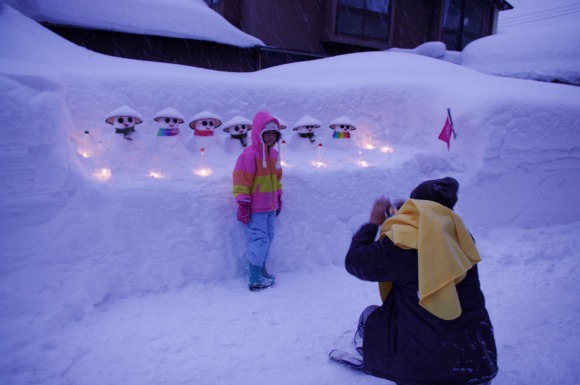 石川県白山市桑島雪だるま祭り　点灯♪_c0156789_2113791.jpg