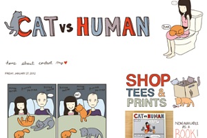 ニューヨークの本屋さんで見つけたカワイイ本、\"Cat vs Human\"(猫vs人間)_b0007805_14172862.jpg