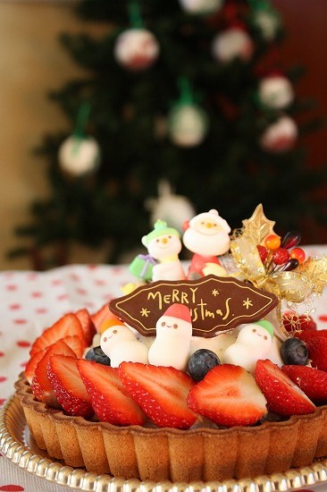 クリスマスのいちごチーズタルト_f0191818_614583.jpg