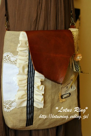 コラージュショルダーBAG* Ⅱ_a0169912_14534641.jpg