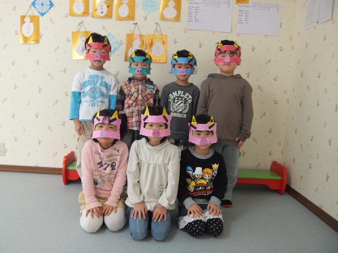 2 1 豆まき 鬼のお面編 Mammy S Blog 仙台市のマミー保育室のブログです