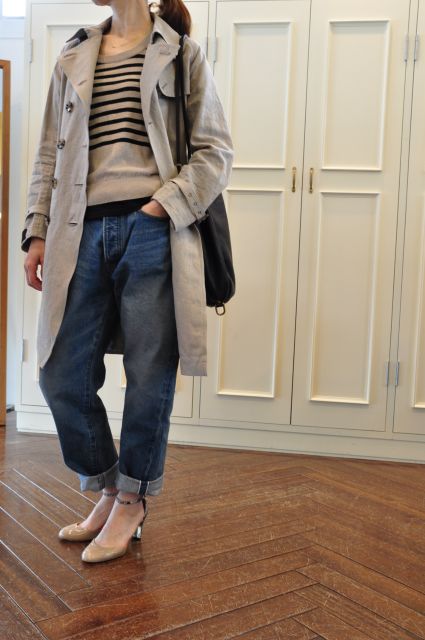 リネンのトレンチ WIM NEELS 。_b0110586_18444722.jpg