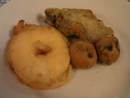 ポロ葱の鱈包み& フリット ミスト アッラ ピエモンテ−ゼ Fritto misto alla Piemontese_b0246303_20432882.jpg