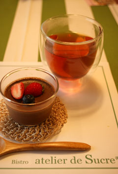 ランチョンマットもビストロ仕様。_b0065587_22274289.jpg