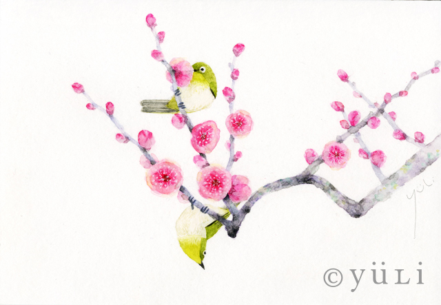 花と鳥の絵 : matsushita yuuli
