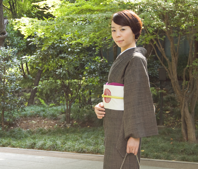 タイムセール。くるりデニム着物、オーガニックミルクティー Lサイズ CHIKUMO-千雲-】デニム着物 オーガニック ミルクティ くるり