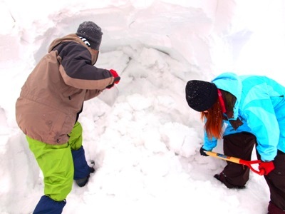 芝の又雪ほりレポート②【いざ！雪ほりへ】編_e0031142_16283379.jpg