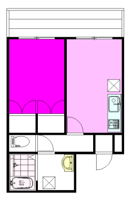 元住吉　独立洗面台　１ＤＫ_f0020261_14403439.jpg