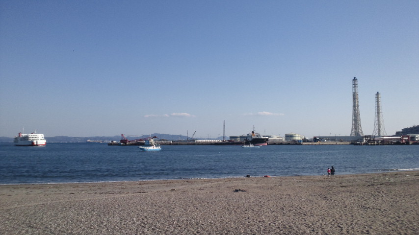 今日の久里浜海岸付近の絵_d0092901_2273139.jpg