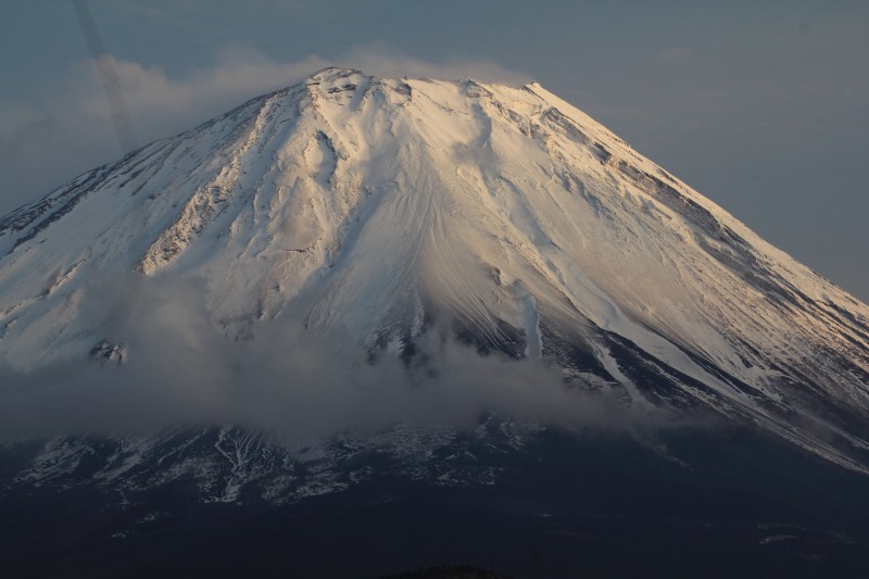 夕日の精進湖_a0188405_14121342.jpg