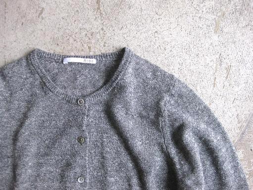 n100 エヌワンハンドレッド カシミヤ×リネンニットのVネックと ...