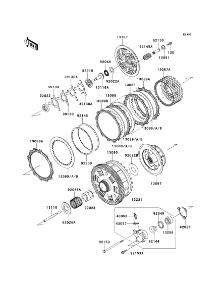 ZX-14R と ZZR1400 のクラッチ比較_b0029688_23441824.png