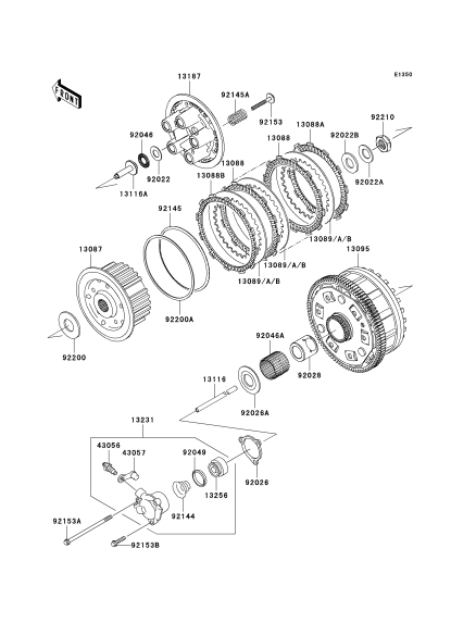 ZX-14R と ZZR1400 のクラッチ比較_b0029688_2345284.png