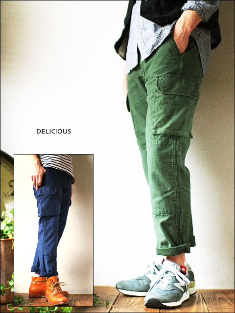 ☆再入荷☆ DELICIOUS [デリシャス] F2「ミリタリーカーゴパンツ　クロップド」[DP0108_112] MEN\'S_f0051306_1765176.jpg