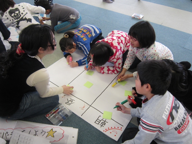 新潟市立巻南小学校にて「とつげき!!世界の食文化」のワークショップを実施しました。_c0167632_1519887.jpg