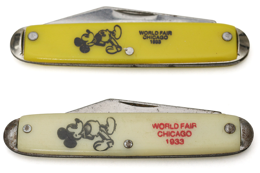 ミッキーマウス 1933年シカゴ万博ナイフ