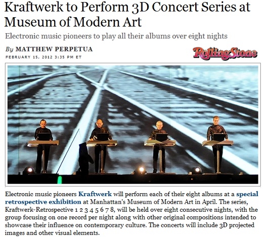 ニューヨーク近代美術館で電子音楽バンドのクラフトワーク(Kraftwerk)が8夜連続ライブ開催へ_b0007805_921970.jpg