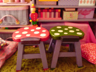 子供部屋のキノコの椅子 こどものにわ