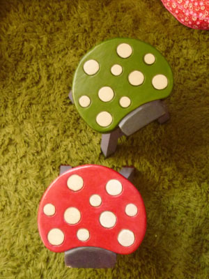子供部屋のキノコの椅子 こどものにわ
