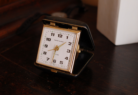 携帯折り畳み式目覚まし時計 チイサイ木