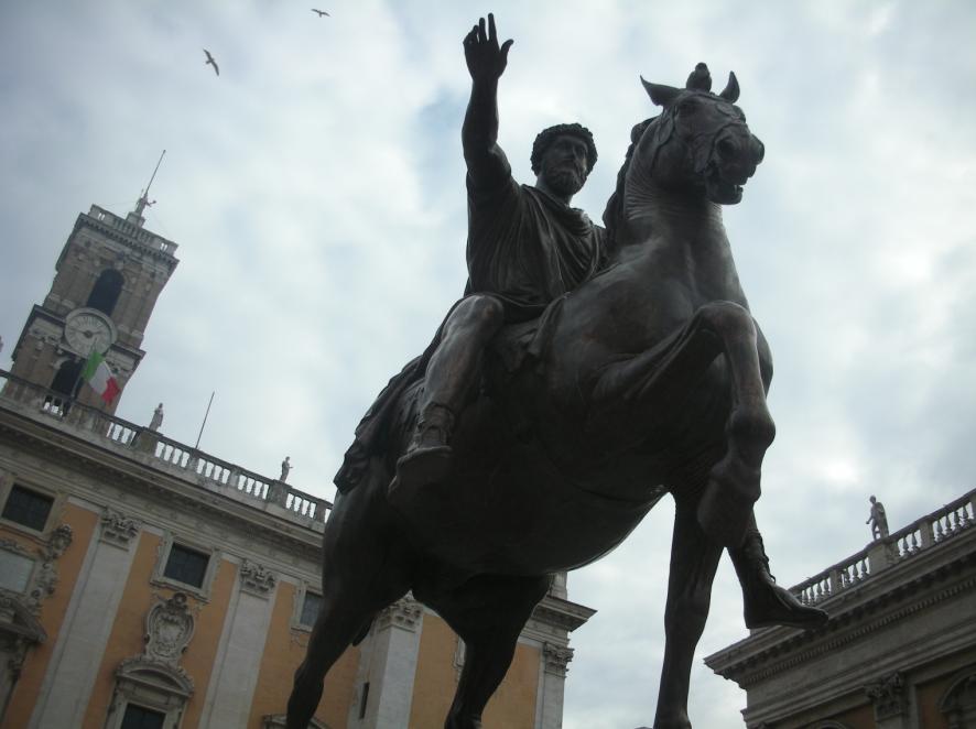 確認用ローマの伝説 カピトリーノの雌狼ブロンズ置物大理石海外