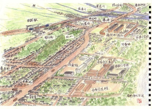 西新 姪の浜 福岡市の大正昭和初期の地図 西新 姪の浜 福岡市の大正昭和初期の地図