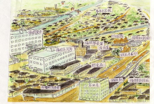 福岡市の大正昭和初期の地図