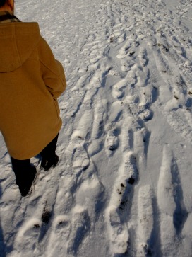 雪の日　長男と_f0235379_294295.jpg