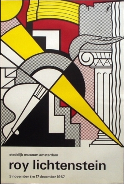 ロイ・リキテンスタインのポスター「Stedelijk Museum」（1967 