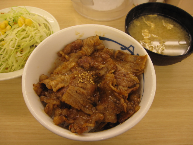 店舗限定 牛カルビ丼並@松屋_b0042308_1359838.jpg