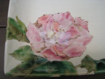 丹澤裕子さん 芙蓉文角大皿 _c0204333_1605535.jpg