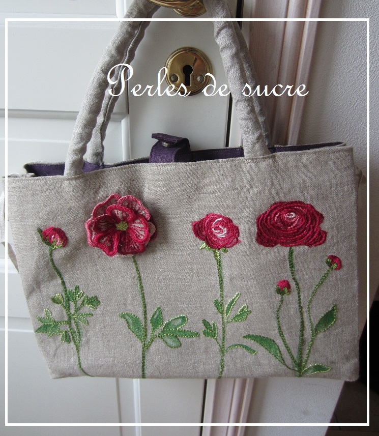 ラナンキュラスの刺繍のバッグ_f0199750_19315535.jpg