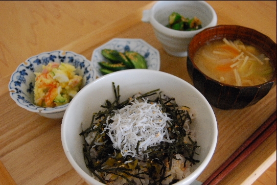 土佐のしらす丼定食＊_f0018985_1503266.jpg