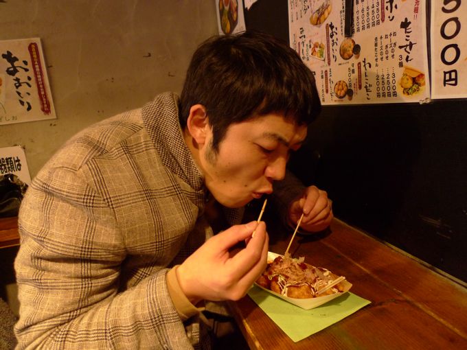 よねごろうさん in the (初!)大阪【はふはふたこ焼き】_f0170995_17573660.jpg