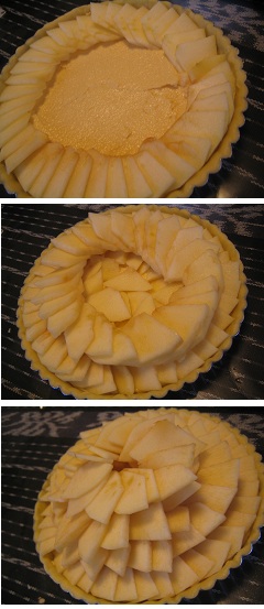 ①食べられるケーキ作り♪ りんごのタルト_b0187479_11151686.jpg