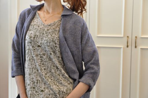 爽やかなリネンにのせて 。。。 mina perhonen_b0110586_20315469.jpg