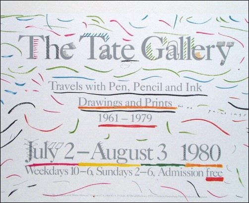 デイヴィッド・ホックニーのポスター「Tate Gallery」（1980）_a0155815_17375863.jpg