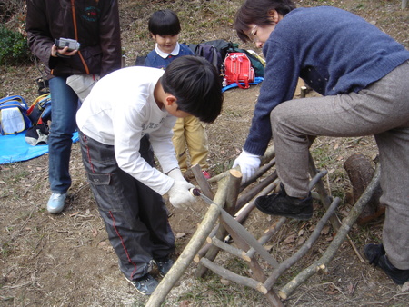 石ジュニアー自然大学（１期生）お別れ遠足　in　孝子の森_c0108460_27053.jpg