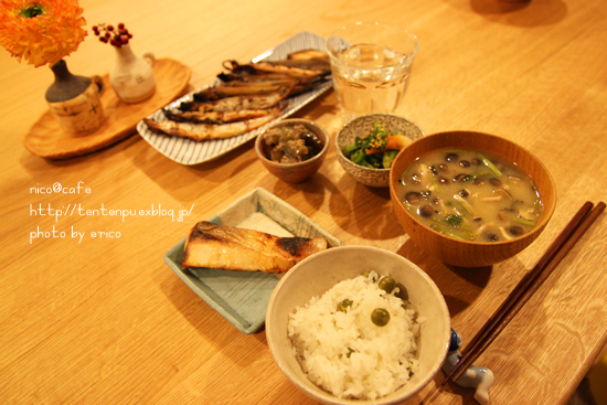 お魚の日☆付け合せに茄子肉味噌～_f0192151_2219358.jpg