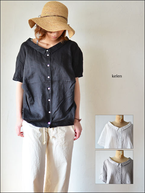 kelen [ケレン] TYDE LINEN [LKL12HBL6] LADY\'S　「衿のデザインが可愛い♪kelen人気シャツアイテム♪」_f0051306_23514726.jpg