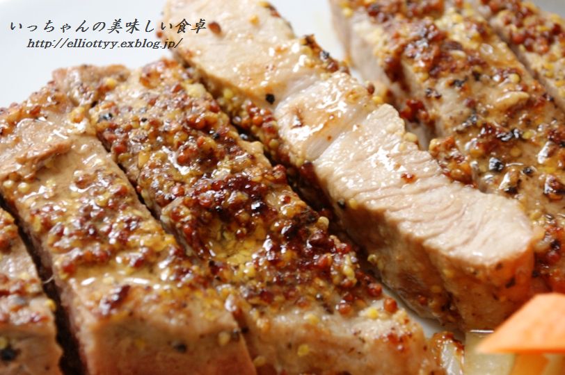 ガーリックマスタードペッパーポークソテー_d0104926_3282070.jpg
