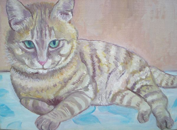 2012年3月12日(月)今日は猫の絵~!_f0060461_1744684.jpg