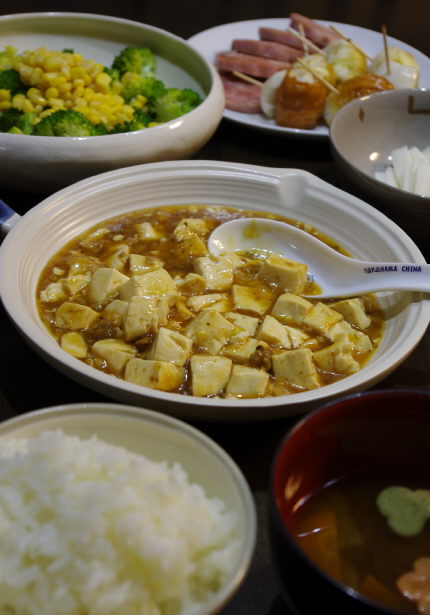 麻婆豆腐と撮影残りもの食材利用の晩ご飯、とレシピブログ掲載_f0168317_22134338.jpg