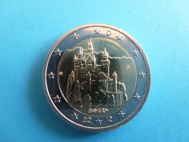 今年の2ユーロ記念コインモチーフはノイシュヴァンシュタイン城です シュピッツナーゲル典子germanwatcher