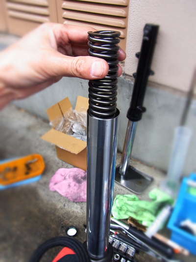 純正 空冷 ボンネビル フォークチューブ　インナー 純正 空冷 ボンネビル フォークチューブ インナー TAROZZI